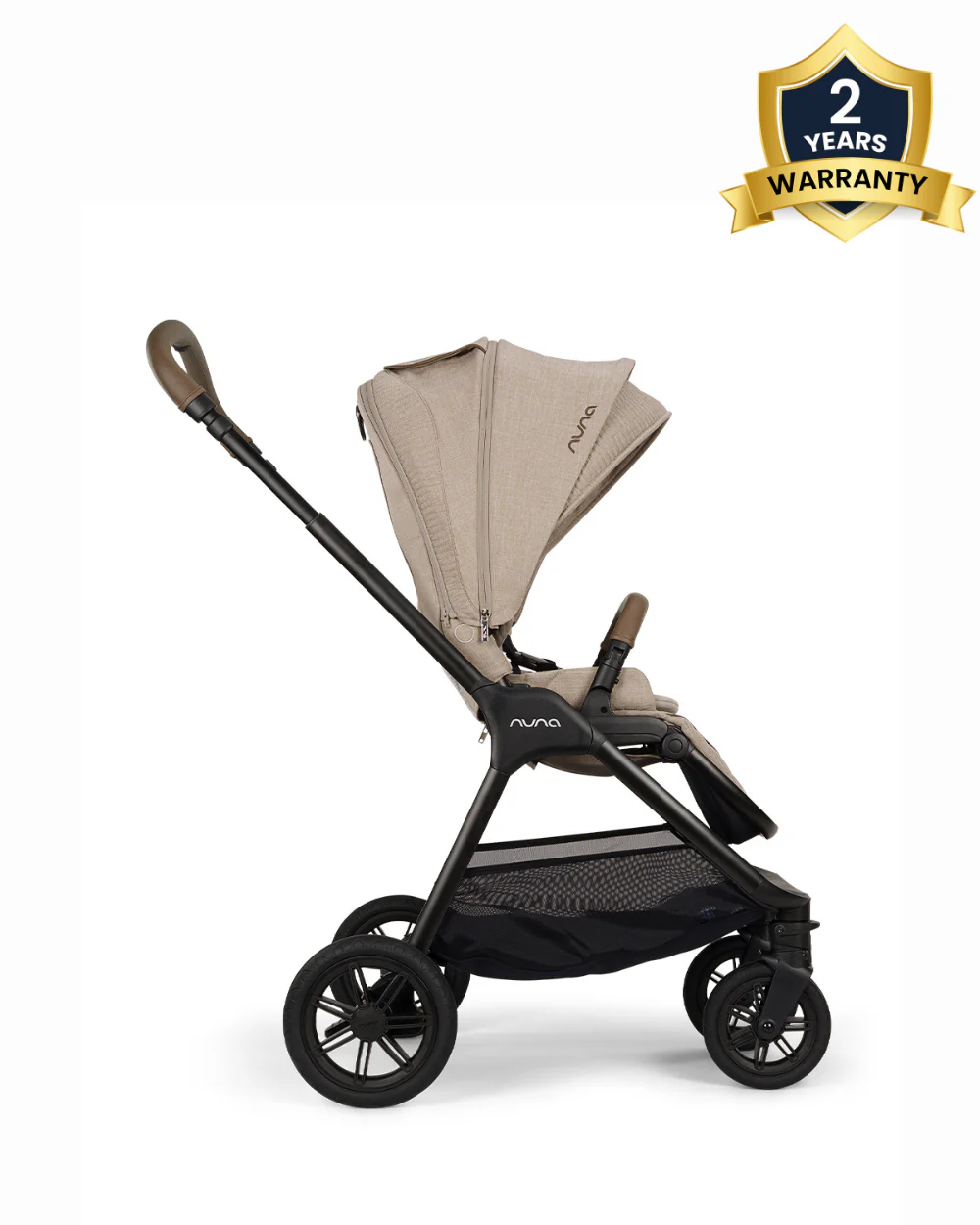 Nuna TRIV Next Baby Stroller-With Cup Holder-One Hand Fold-Includes Rain Cover & Post Adaptors-2 Years Warranty-Pram for 0 to 4Y (Upto 22Kg)-Cosmopolitan - Image 2