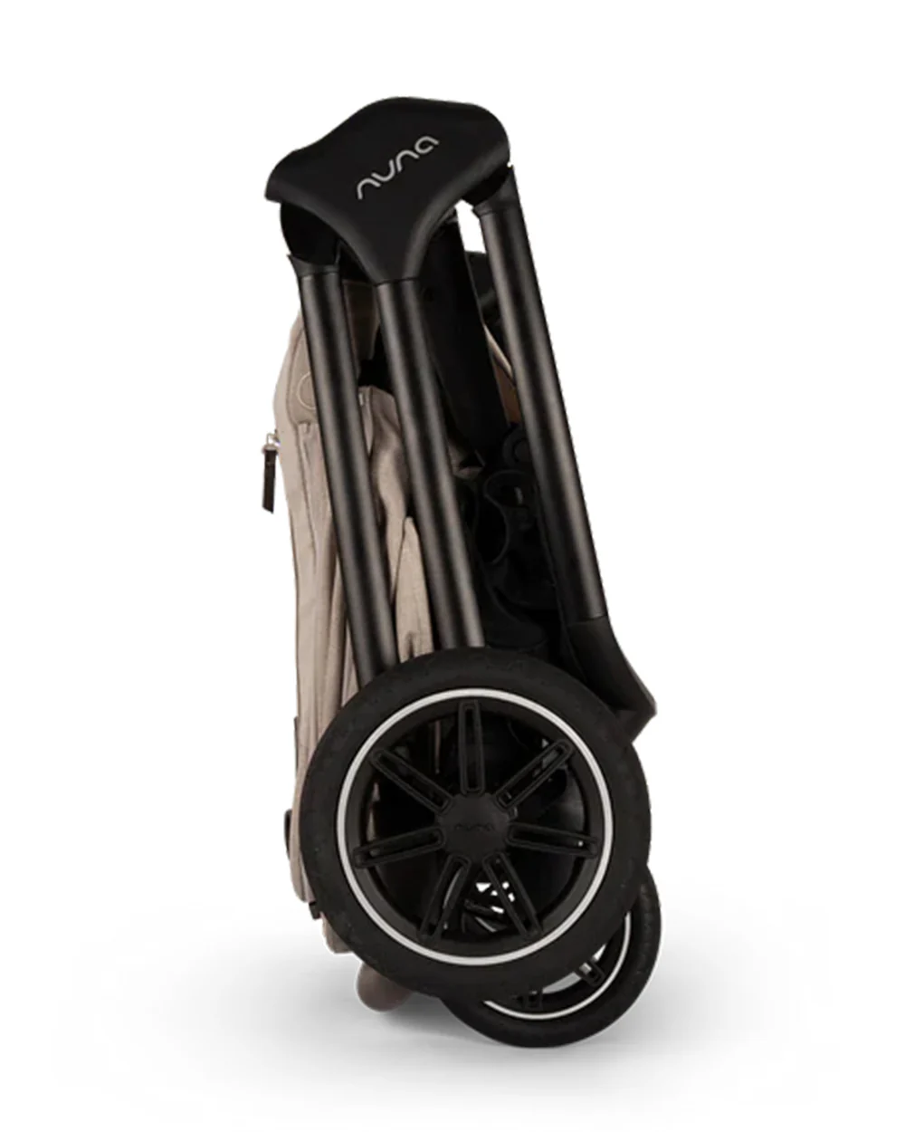Nuna TRIV Next Baby Stroller-With Cup Holder-One Hand Fold-Includes Rain Cover & Post Adaptors-2 Years Warranty-Pram for 0 to 4Y (Upto 22Kg)-Biscotti - Image 7