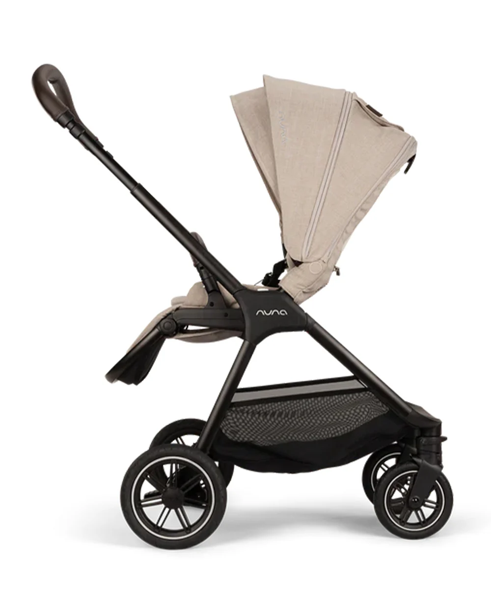 Nuna TRIV Next Baby Stroller-With Cup Holder-One Hand Fold-Includes Rain Cover & Post Adaptors-2 Years Warranty-Pram for 0 to 4Y (Upto 22Kg)-Biscotti - Image 8