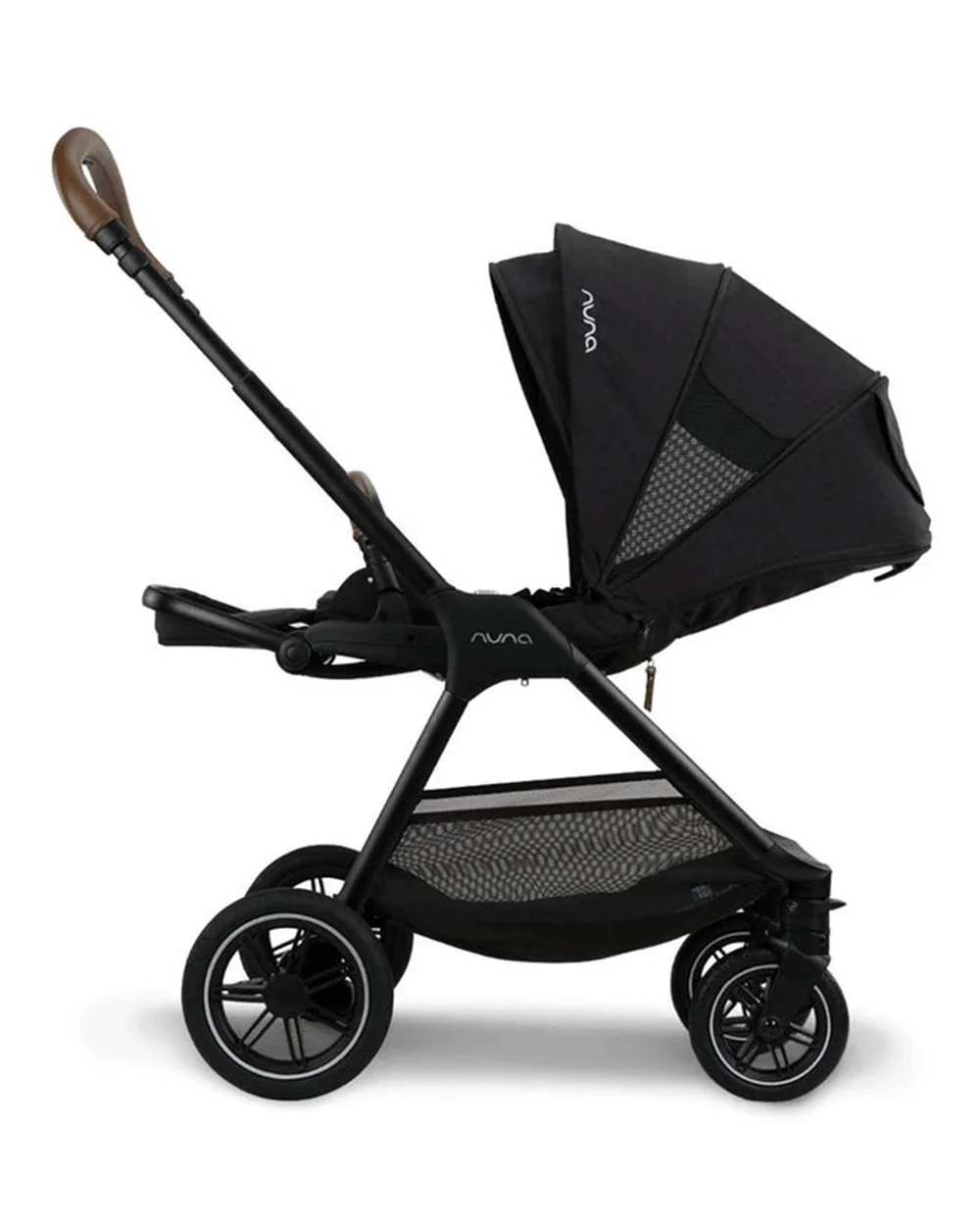 Nuna TRIV Next Baby Stroller-With Cup Holder-One Hand Fold-Includes Rain Cover & Post Adaptors-2 Years Warranty-Pram for 0 to 4Y (Upto 22Kg)-Caviar - Image 10