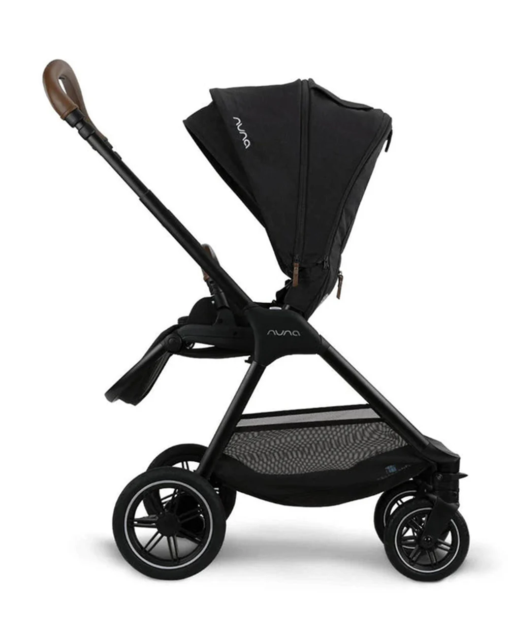 Nuna TRIV Next Baby Stroller-With Cup Holder-One Hand Fold-Includes Rain Cover & Post Adaptors-2 Years Warranty-Pram for 0 to 4Y (Upto 22Kg)-Caviar - Image 9