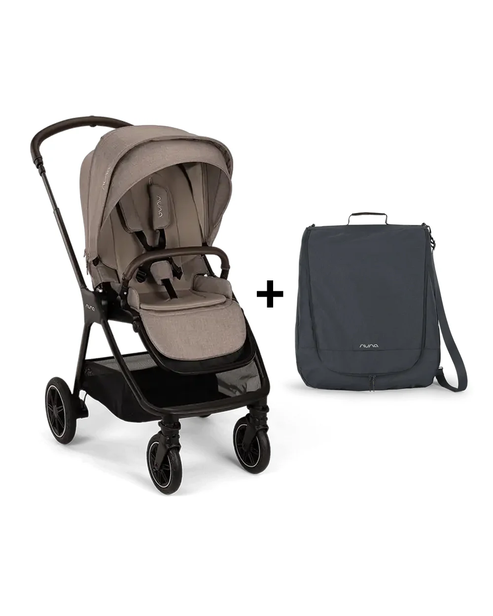 Nuna TRIV Next Stroller-With Cup Holder-Includes Travel Bag, Rain Cover & Post Adaptors-Reversible Seat-One Hand Fold-Pram for 0 to 4Y (Upto 22Kg)-Cedar - Image 14