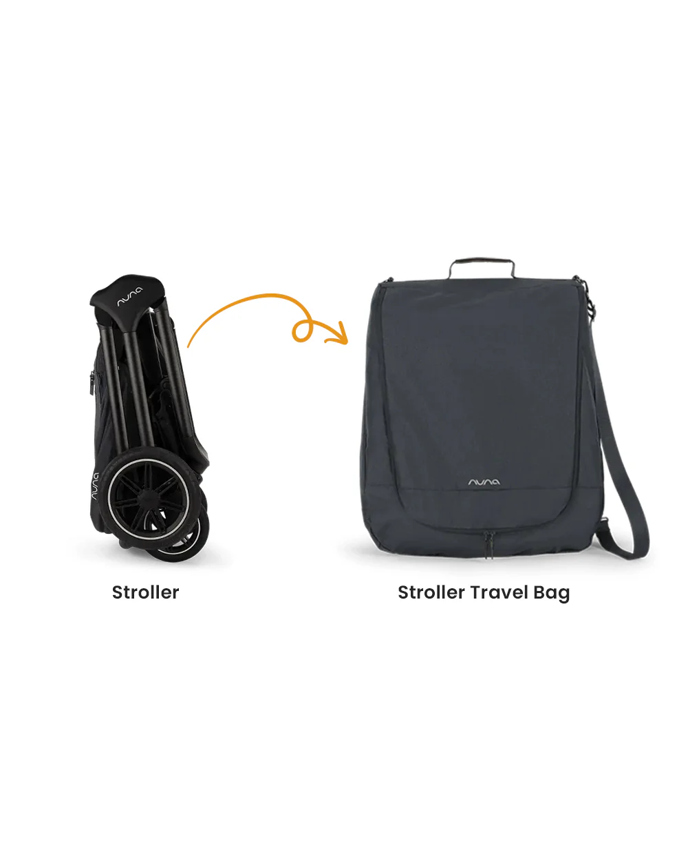 Nuna TRIV Next Stroller-With Cup Holder-Includes Travel Bag, Rain Cover & Post Adaptors-Reversible Seat-One Hand Fold-Pram for 0 to 4Y (Upto 22Kg)-Granite - Image 2