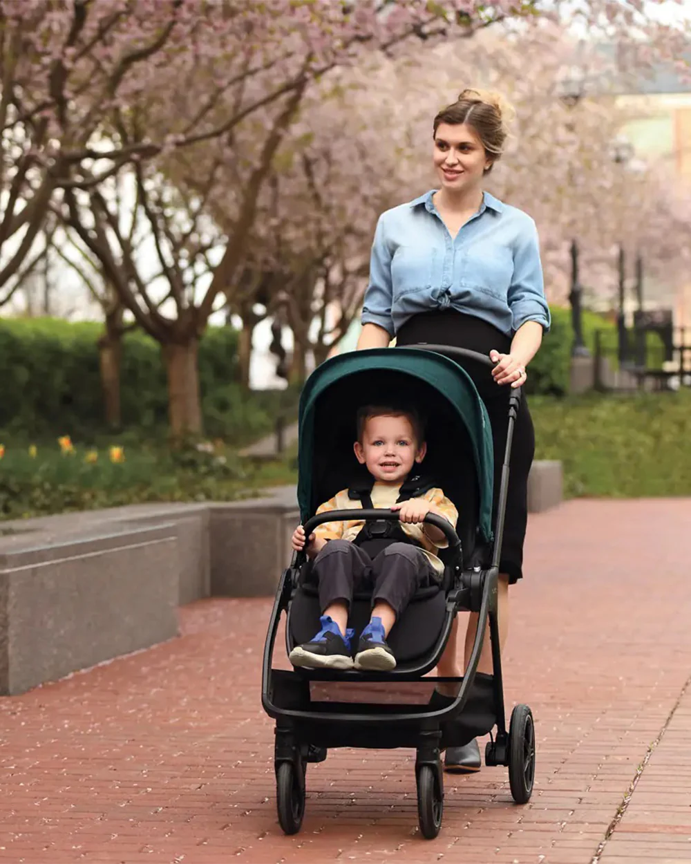 Nuna TRIV Next Baby Stroller-With Cup Holder-One Hand Fold-Includes Rain Cover & Post Adaptors-2 Years Warranty-Pram for 0 to 4Y (Upto 22Kg)-Lagoon - Image 13