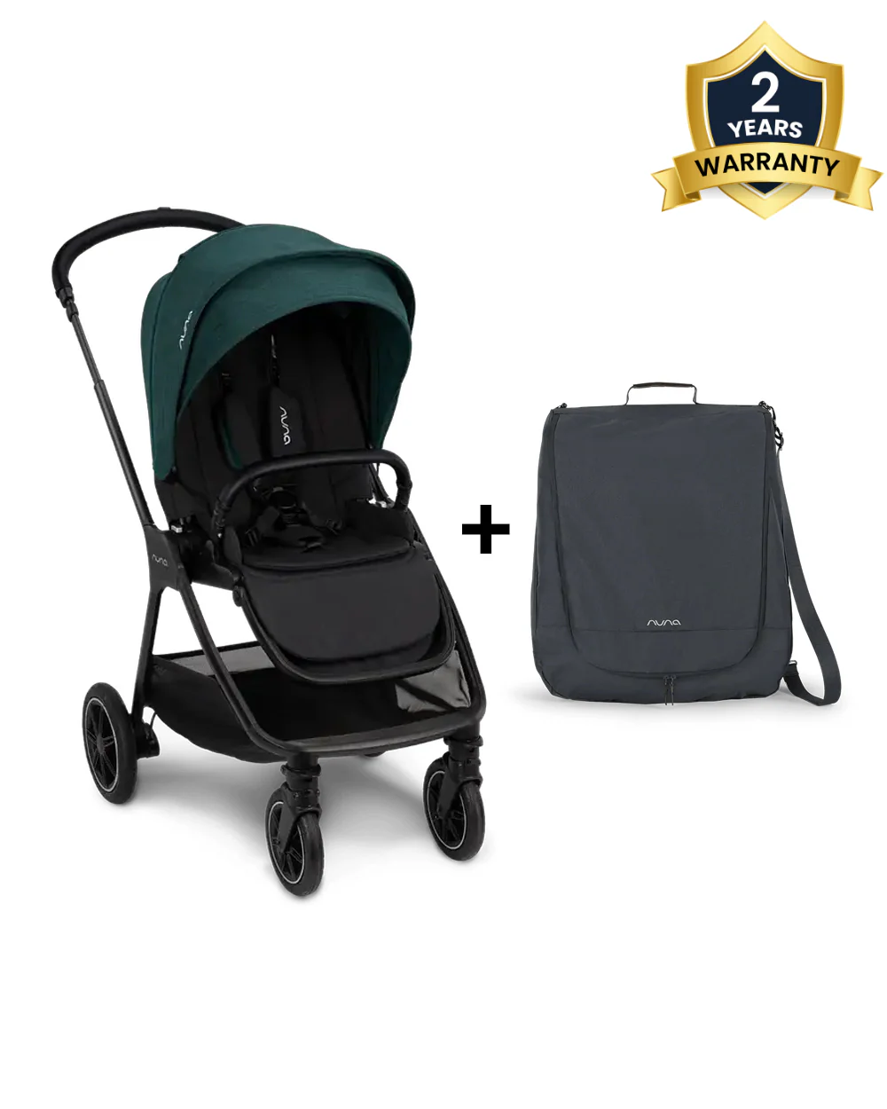 Nuna TRIV Next Stroller-With Cup Holder-Includes Travel Bag, Rain Cover & Post Adaptors-Reversible Seat-One Hand Fold-Pram for 0 to 4Y (Upto 22Kg)-Lagoon - Image 4