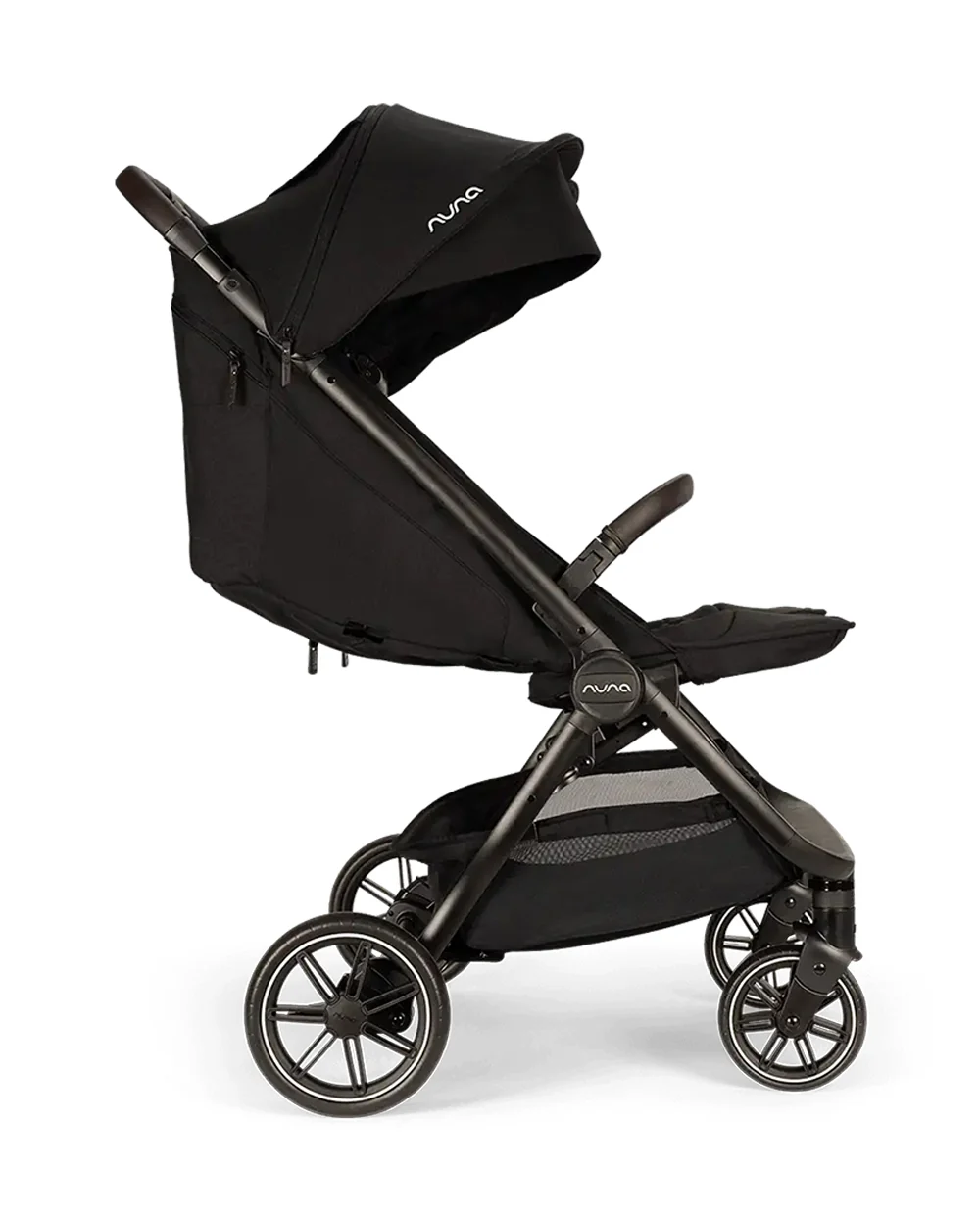 Nuna TRVL Dubl Twin Baby Stroller-Individually Adjustable Near Flat Reclining Seat-One Hand Fold-With Cup Holder-Large Storage Basket-2 Years Warranty-0 to 4Y (Upto 22 Kg)-Caviar - Image 19