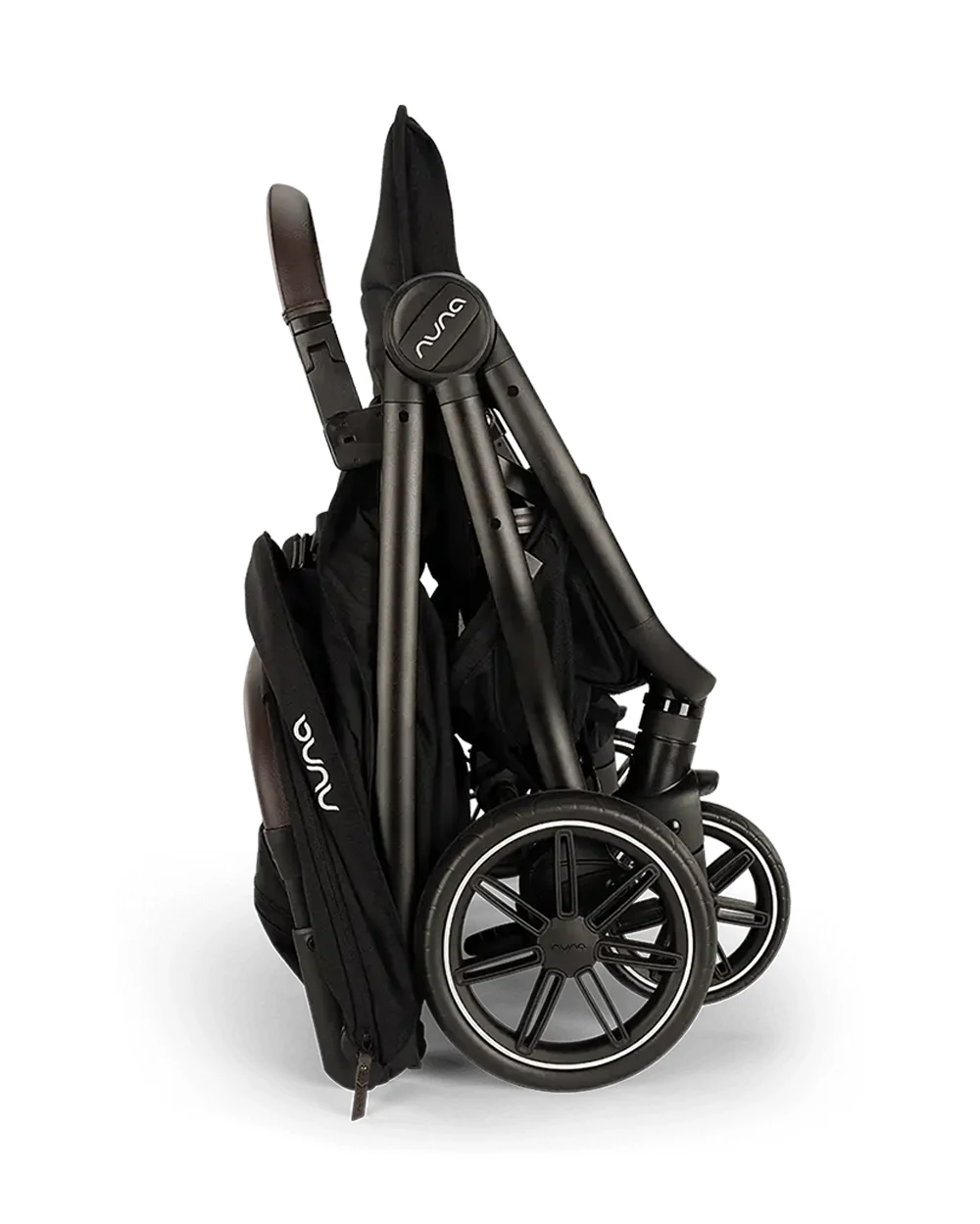 Nuna TRVL Dubl Twin Baby Stroller-Individually Adjustable Near Flat Reclining Seat-One Hand Fold-With Cup Holder-Large Storage Basket-2 Years Warranty-0 to 4Y (Upto 22 Kg)-Caviar - Image 26