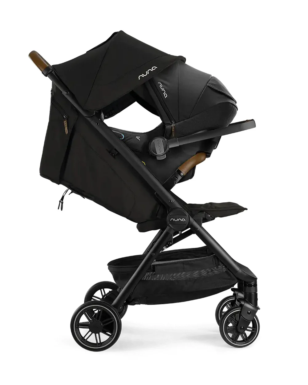 Nuna TRVL Cabin Friendly Baby Stroller-With Cup Holder-One Touch Fold-Compact Size-Pram for 0M+ (Upto 22Kg)-Caviar - Image 16