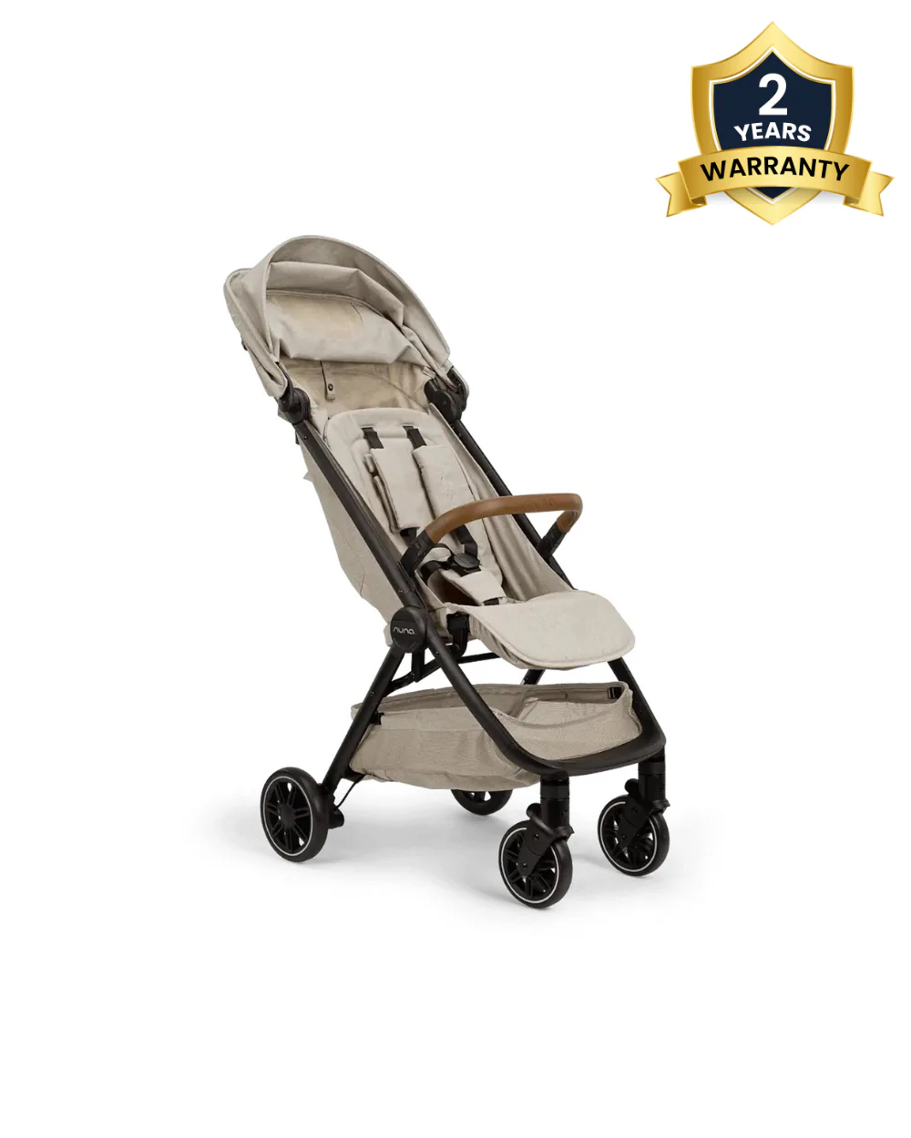 Nuna TRVL Cabin Friendly Baby Stroller-With Cup Holder-One Touch Fold-Compact Size-Pram for 0M+ (Upto 22Kg)-Hazelwood - Image 2