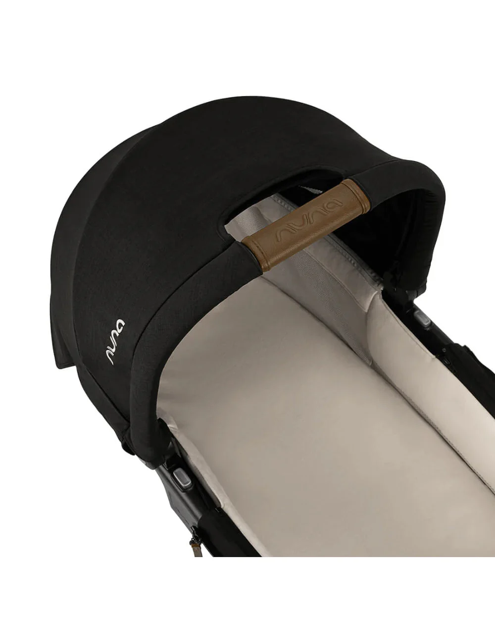 Nuna LYTL Baby Carry Cot-With Dream Drape & Ventilated Mesh Panel-Integrated Release Buttons-Compact & Flat Fold-Includes Rain Cover-2 Years Warranty-Upto 9 Kg-Caviar - Image 15