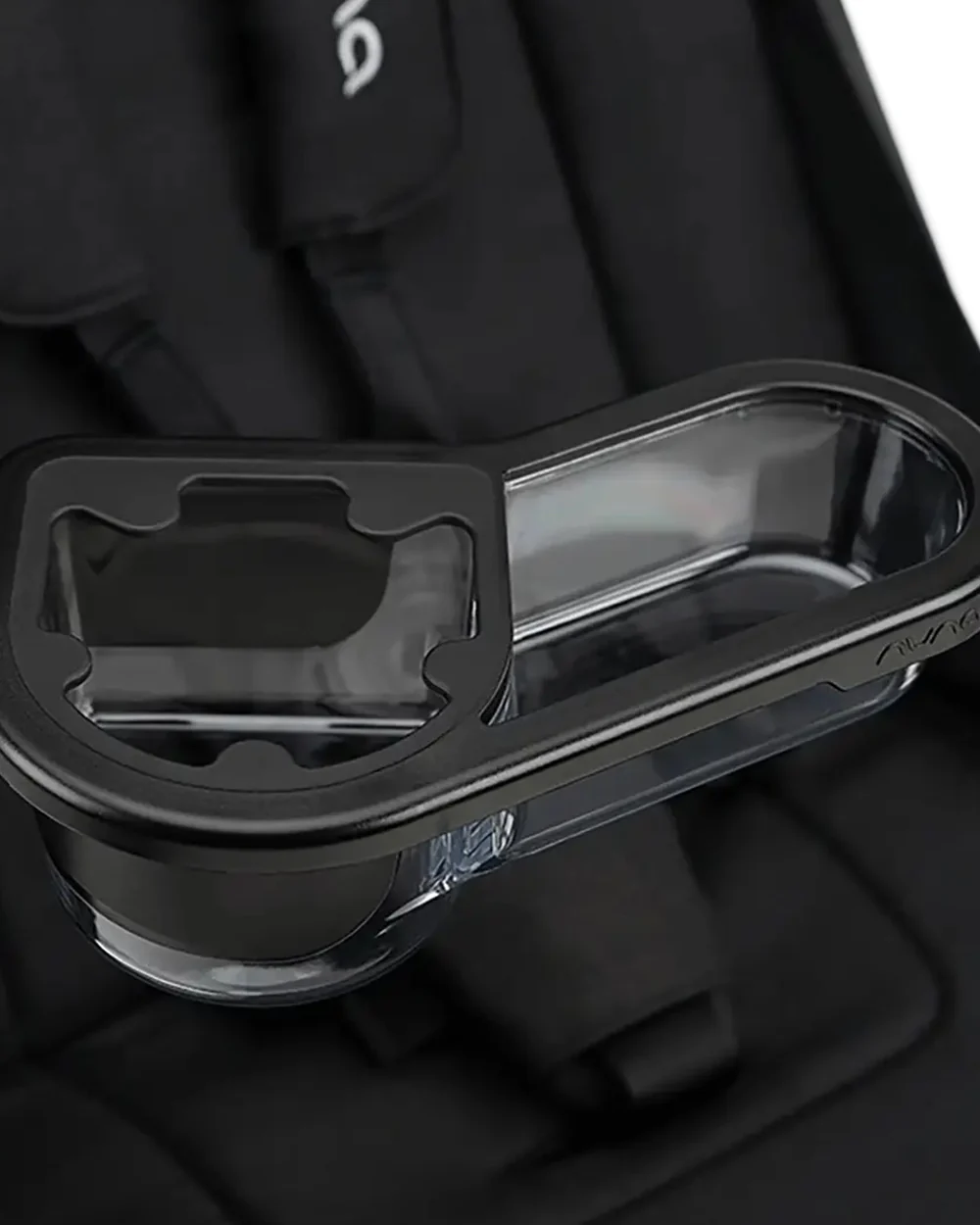 Nuna TRVL Series Child Tray-Clicks Easily Onto Stroller When Bumper Is Removed-Includes & Snack Compartment-Clear - Image 4