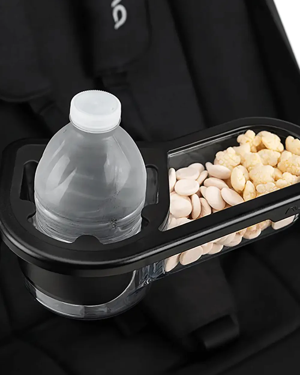 Nuna TRVL Series Child Tray-Clicks Easily Onto Stroller When Bumper Is Removed-Includes & Snack Compartment-Clear - Image 6