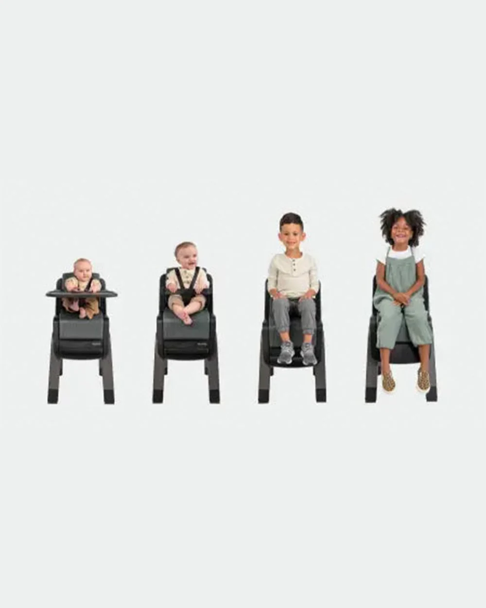 Nuna Zaaz Baby High Chair-Air Foam Cushion-Height Adjustable-Easily Removable Tray, Arm Bar & Footrest-For 0M+ (Upto 100Kg)-Black Plum - Image 7