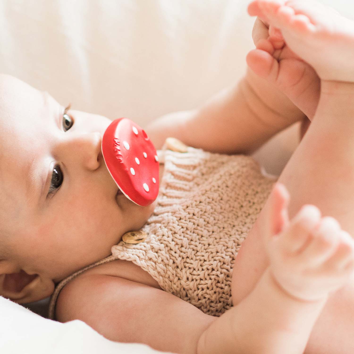 Oli & Carol Spotty The Mushroom-Natural Rubber Teether-Soft & Flexible-0M+ - Image 6
