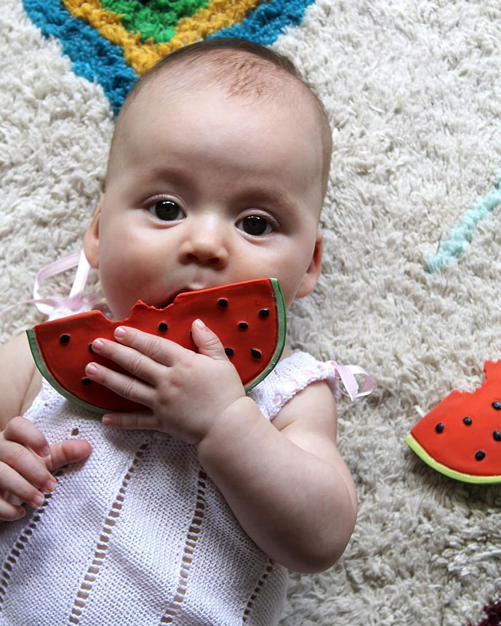 Oli & Carol Wally The Watermelon-Natural Rubber Teether-Soft & Flexible-0M+ - Image 9