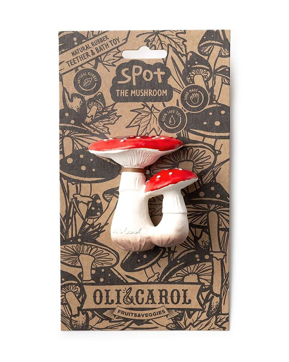Oli & Carol The Mushroom-Natural Rubber Teether-Easy Grip-0M+ - Image 9