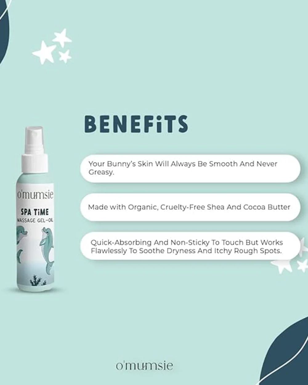 O'mumsie Baby Massage Oil-With Almond Oil & Sesame Oil - Image 4