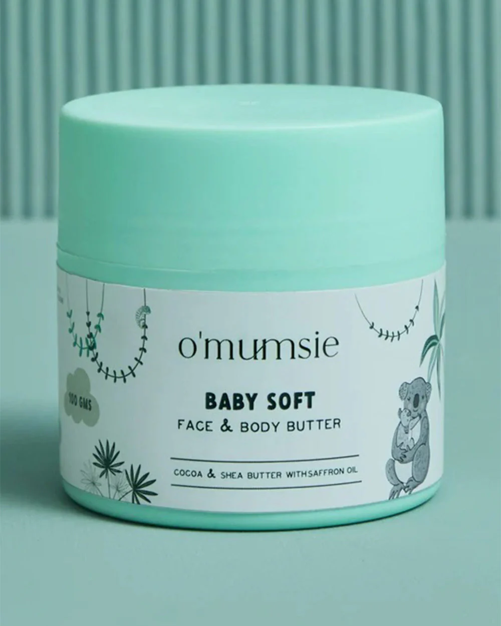 O'mumsie Face & Body Butter Baby Cream (100ml) & O'mumsie No-rinse Body Cleanser-Baby Body Wash (250ml) - Image 2