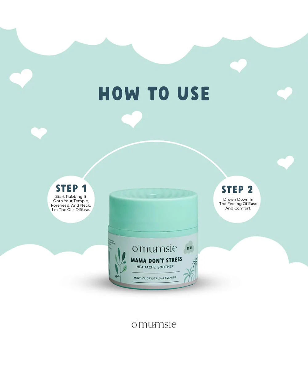 O'mumsie Headache Soother Balm-With Menthol Crystals & Lavender-Pregnancy Safe - Image 3