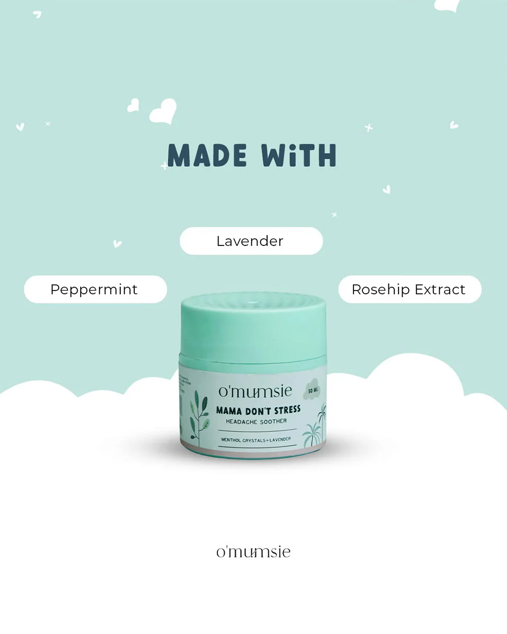 O'mumsie Headache Soother Balm-With Menthol Crystals & Lavender-Pregnancy Safe - Image 6