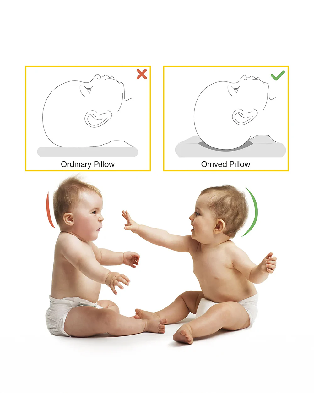 Omved Therapies Baby Mustard Pillow with Lavender-Supports Head Shaping-Removable & washable-Grey-For Infants - Image 24