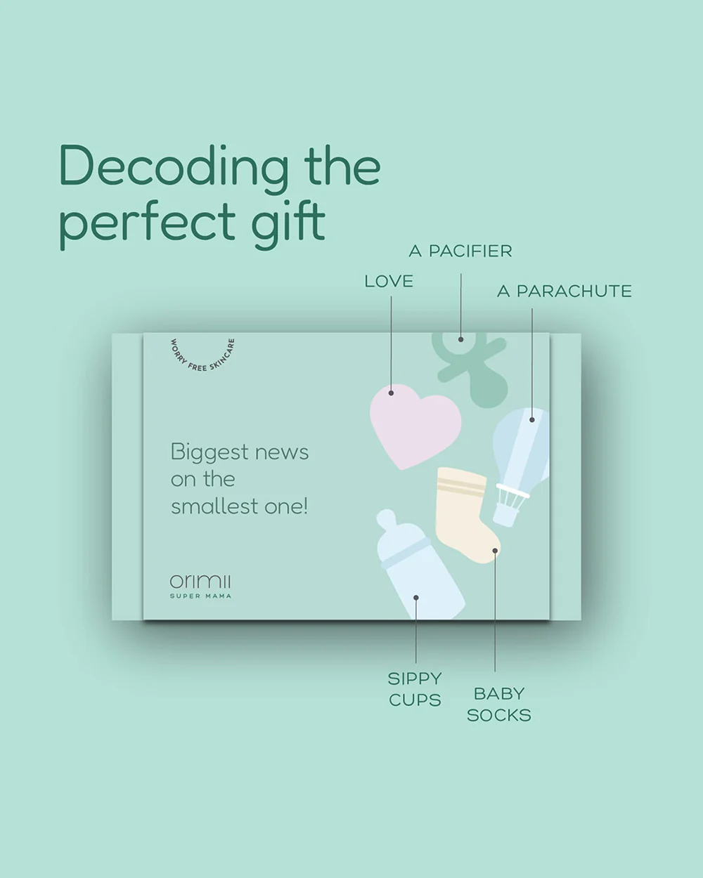 Orimii Biggest News On The Smallest One Gift Set-Pack Of 3-Gift For Baby Shower & Baby Birthday - Image 4