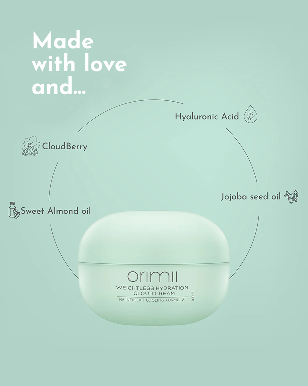 Orimii Weightless Hydration Cloud Cream-For Skin Dryness-Pregnancy & Breastfeeding Safe - Image 4