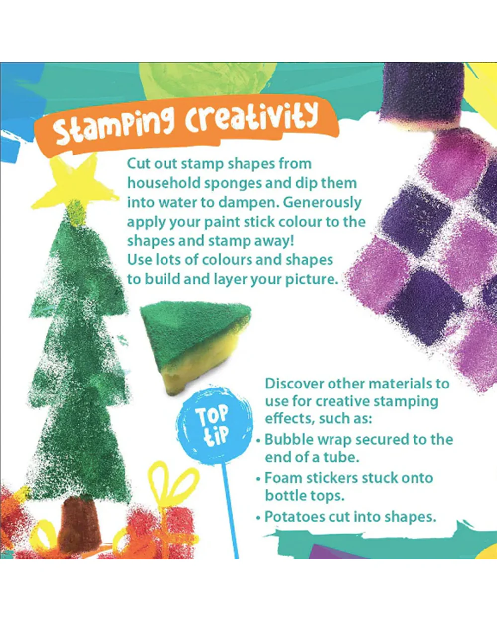 Paint Pop Classic Quick Dry Paint Sticks-Pack of 12-Non-Toxic & Mess Free-Art & Craft Kit-18M+ - Image 26