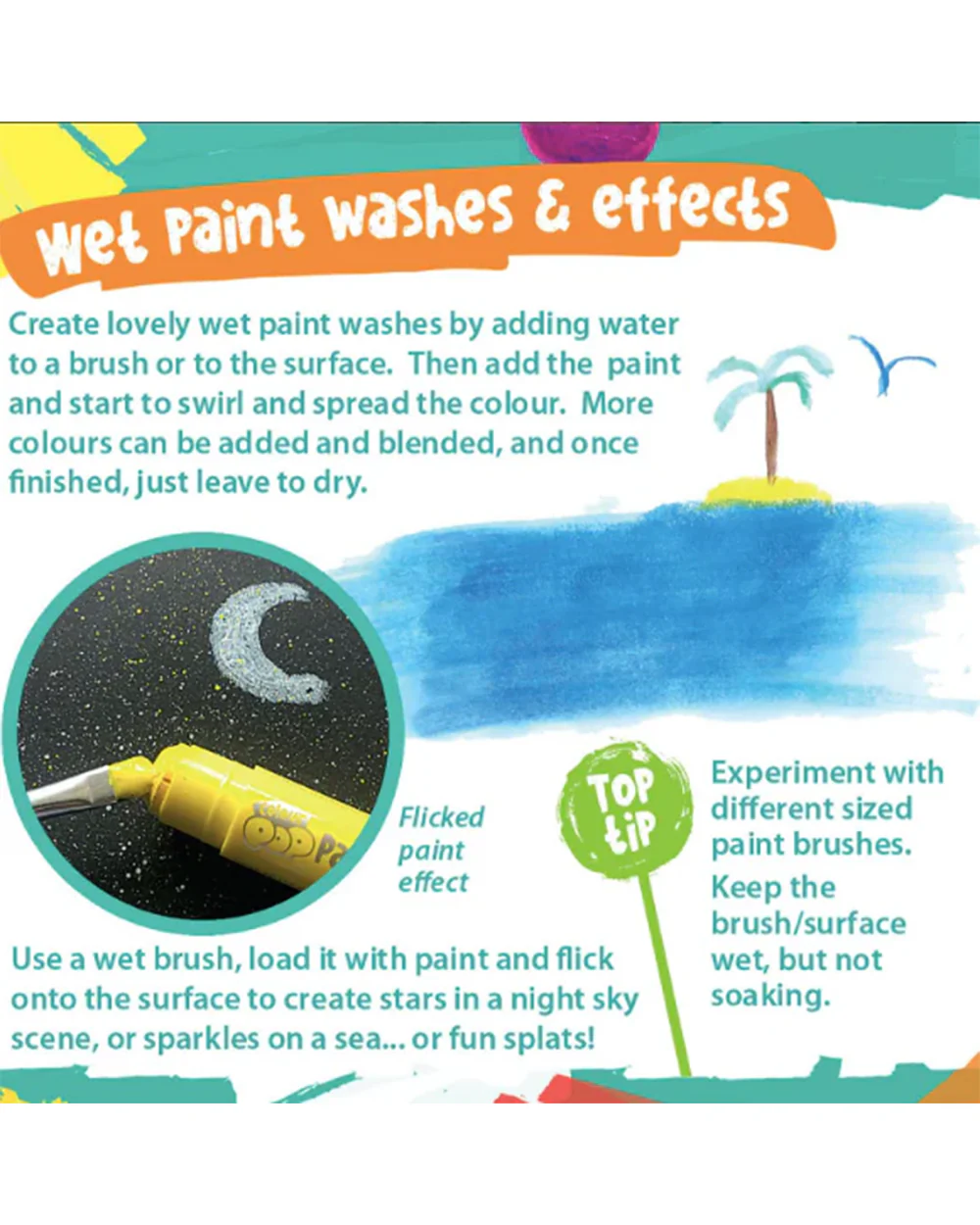 Paint Pop Classic Quick Dry Paint Sticks-Pack of 12-Non-Toxic & Mess Free-Art & Craft Kit-18M+ - Image 27