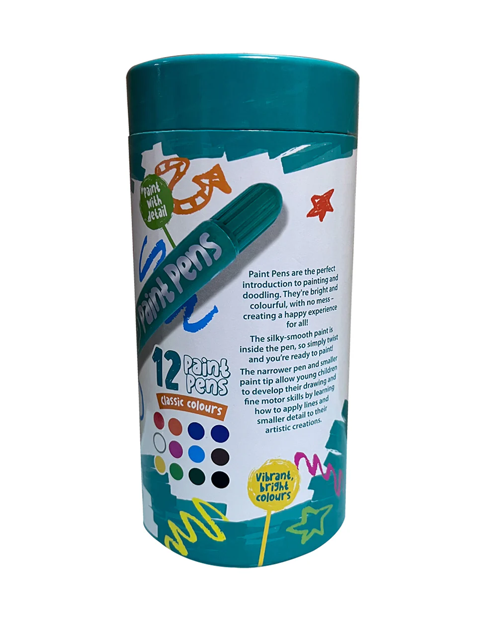 Paint Pop Quick Dry Paint Pens-Pack of 12-Non-Toxic & Mess Free-Art & Craft Kit-18M+ - Image 2