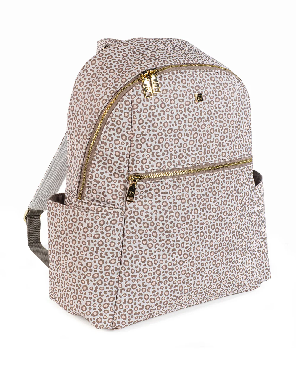 Pasito a Pasito London Animal Print Diaper Backpack-With Changing Mat & Stroller Hooks-Beige Brown - Image 3