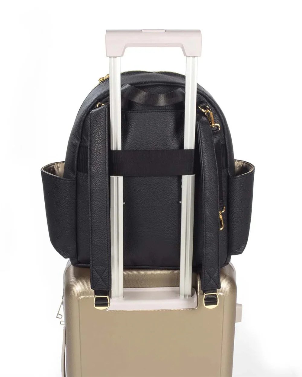 Pasito a Pasito London Diaper Backpack-With Changing Mat & Stroller Hooks-Black - Image 12