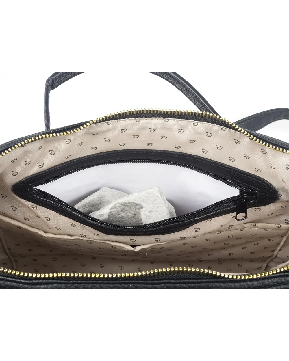 Pasito a Pasito London Diaper Bag-With Changing Mat & Stroller Hooks-Black - Image 6
