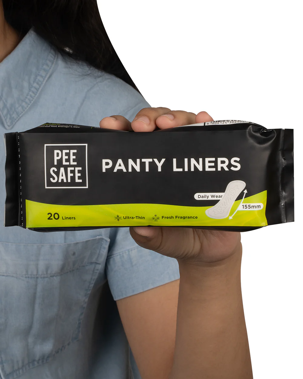 PEESAFE Panty Liners-155mm-For Spotting & Light Flow-Antimicrobial-Infused With Aloe Vera - Image 6