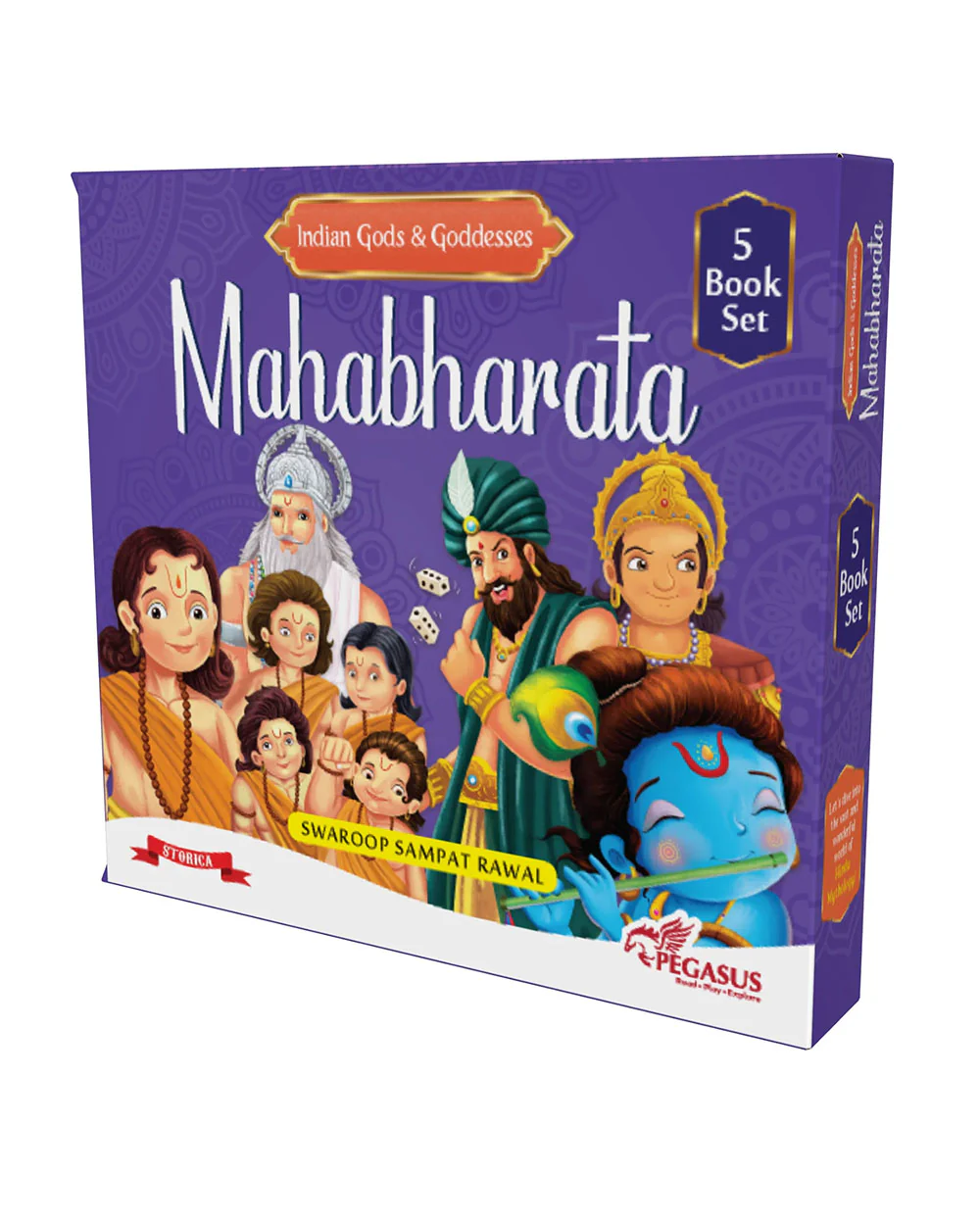 Pegasus Indian Gods & Goddesses-Mahabharata-Set of 5 Mythological Books-Learning & Educational Toys-24M+ - Image 2