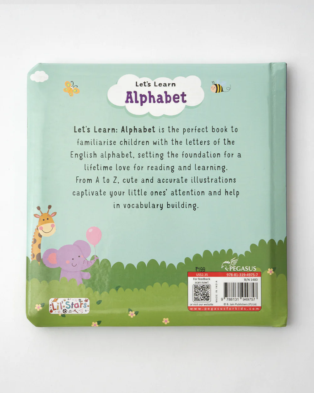 Pegasus Let's Learn Alphabet Book-12 Interactive Colorful Pages-Develops Visual Recognition-Learning & Educational Toys-12M+ - Image 3