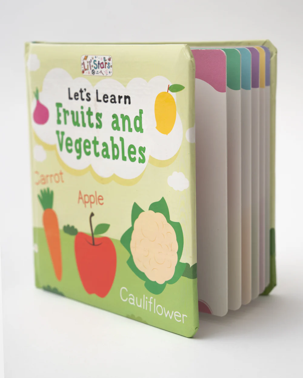 Pegasus Let's Learn Fruits & Vegetable Book-12 Interactive Colorful Pages-Develops Visual Recognition-Learning & Educational Toys-12M+ - Image 5