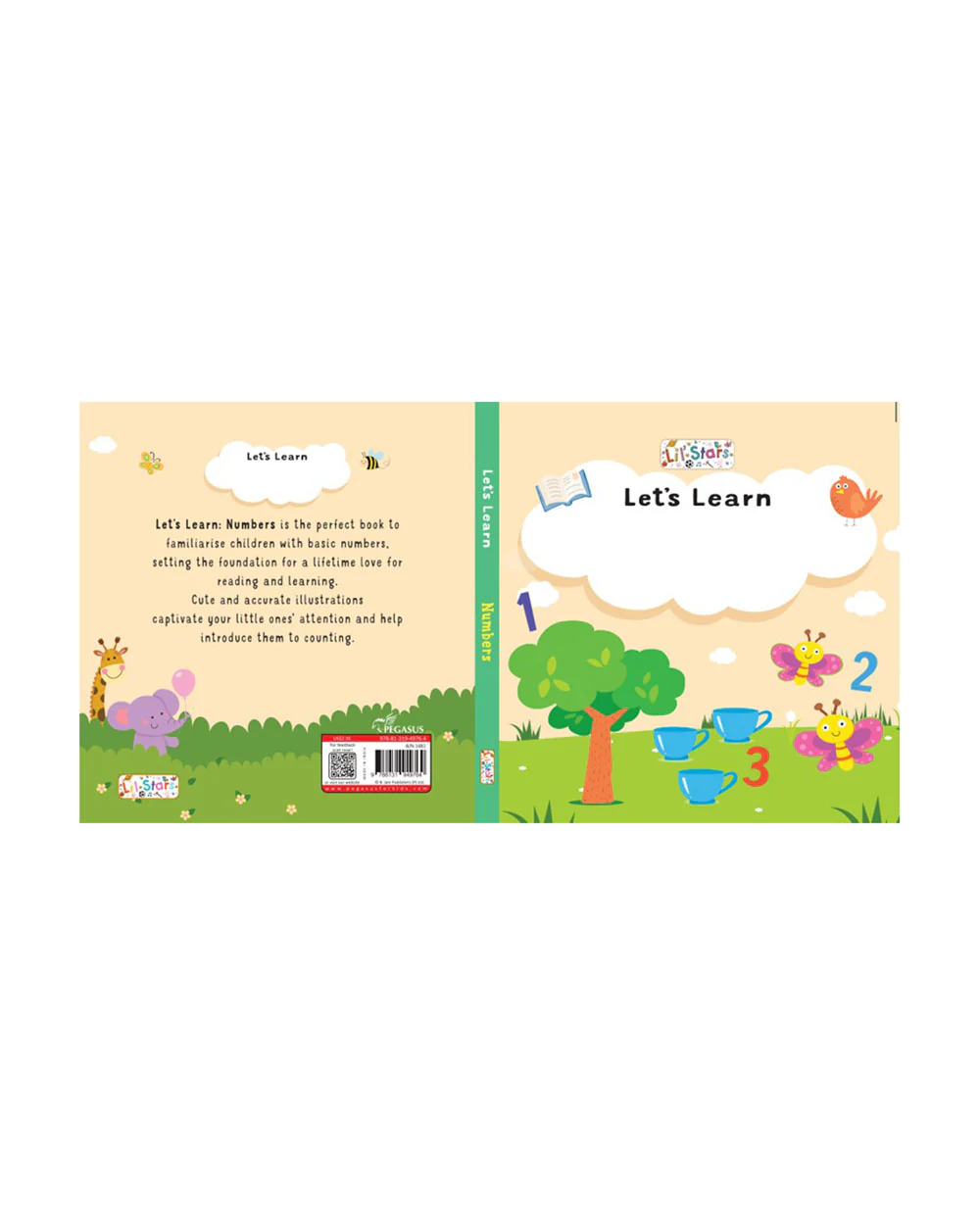 Pegasus Let's Learn Numbers Book-12 Interactive Colorful Pages-Develops Visual Recognition-Learning & Educational Toys-12M+ - Image 2