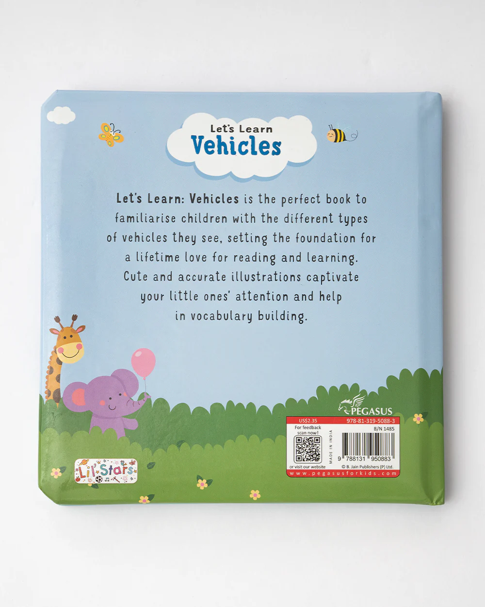 Pegasus Let's Learn Vehicles Book-12 Interactive Colorful Pages-Develops Visual Recognition-Learning & Educational Toys-12M+ - Image 2
