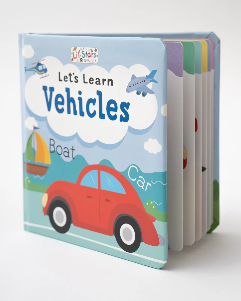 Pegasus Let's Learn Vehicles Book-12 Interactive Colorful Pages-Develops Visual Recognition-Learning & Educational Toys-12M+ - Image 3