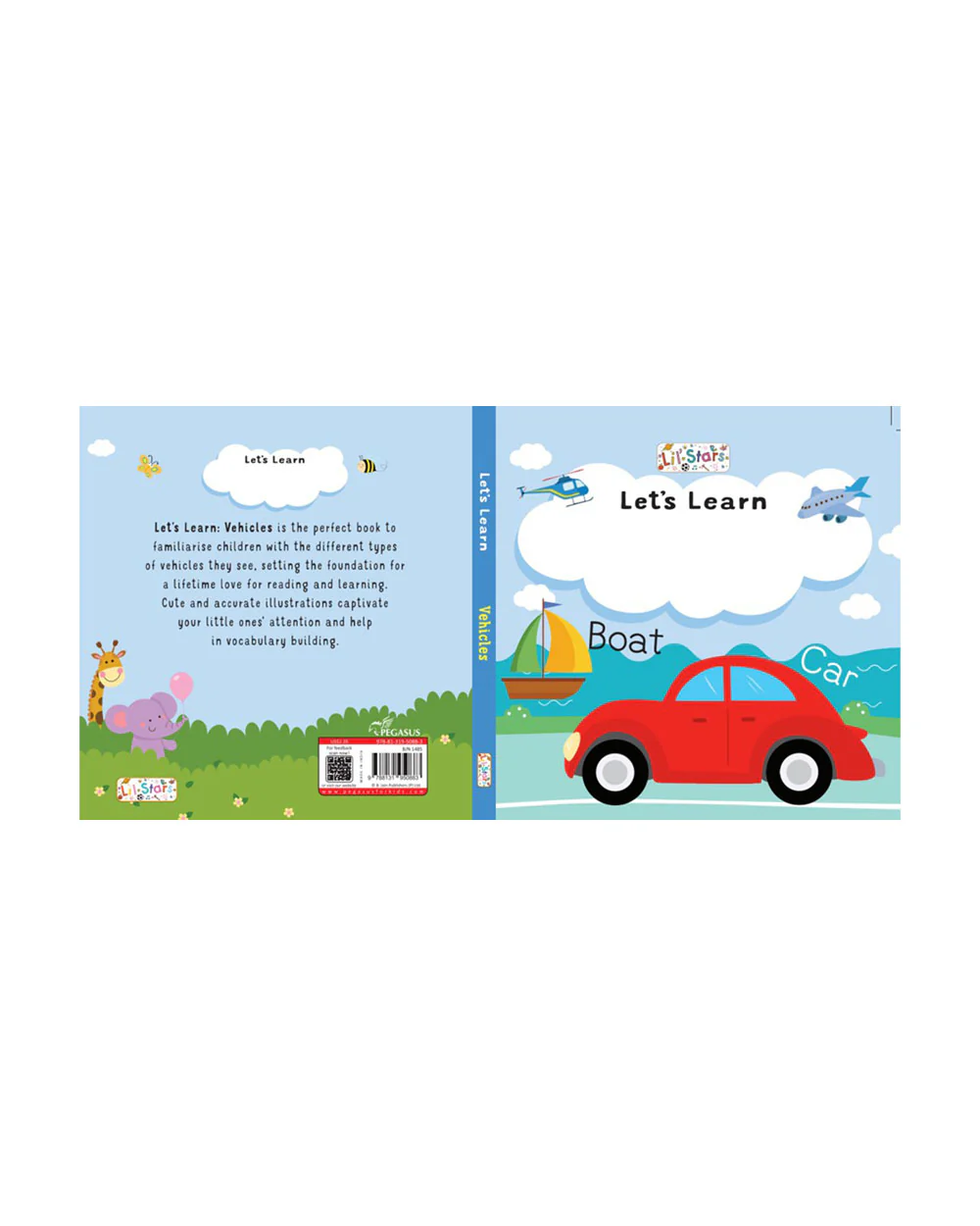 Pegasus Let's Learn Vehicles Book-12 Interactive Colorful Pages-Develops Visual Recognition-Learning & Educational Toys-12M+ - Image 6
