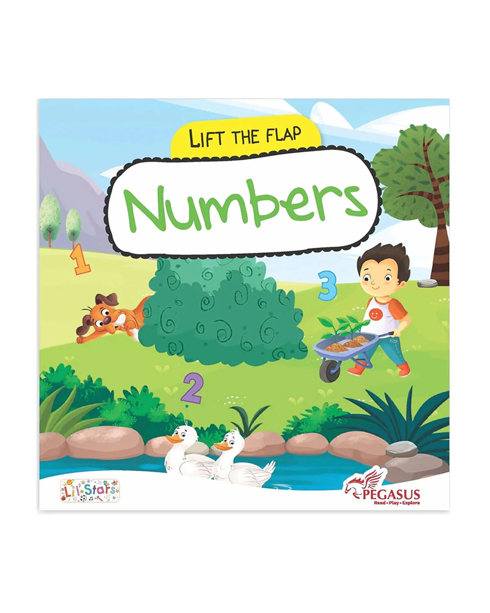 Pegasus Lift The Flap Book-Colours-10 Interactive Flap Lift Pages-Introduces Basic Colours-Learning & Educational Toys-24M+