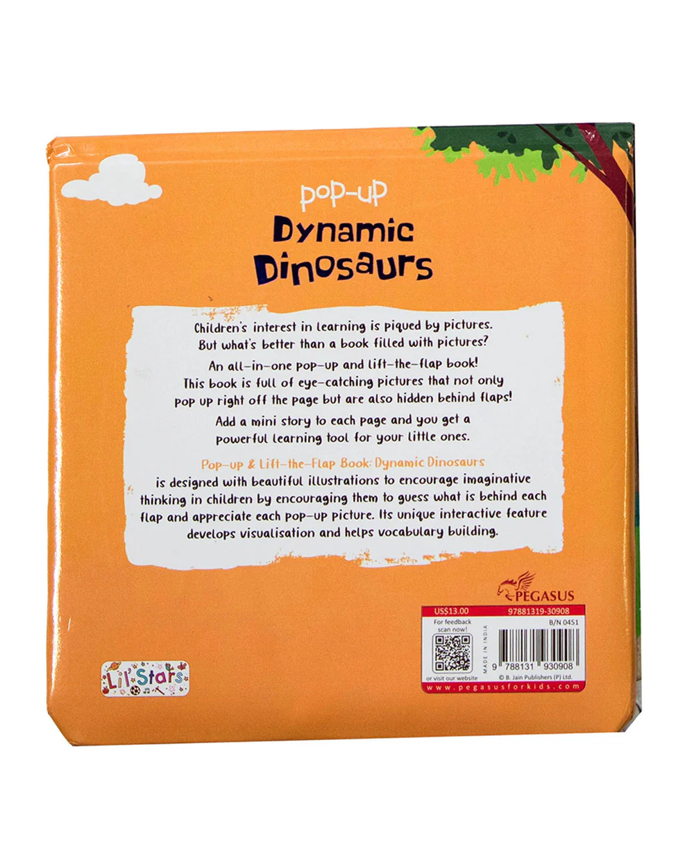 Pegasus Pop Up Book-Dynamic Dinosaurs-6 Spread Padded Book With Pop Ups & Flaps-Develops Visual Recognition-Learning & Educational Toys-24M+ - Image 3