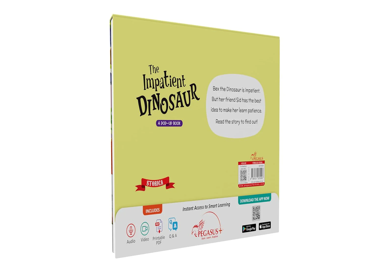 Pegasus Pop Up Book-The Impatient Dinosaur-4 Pop-Up Spreads-Develops Visual Recognition-Learning & Educational Toys-4Y+ - Image 8