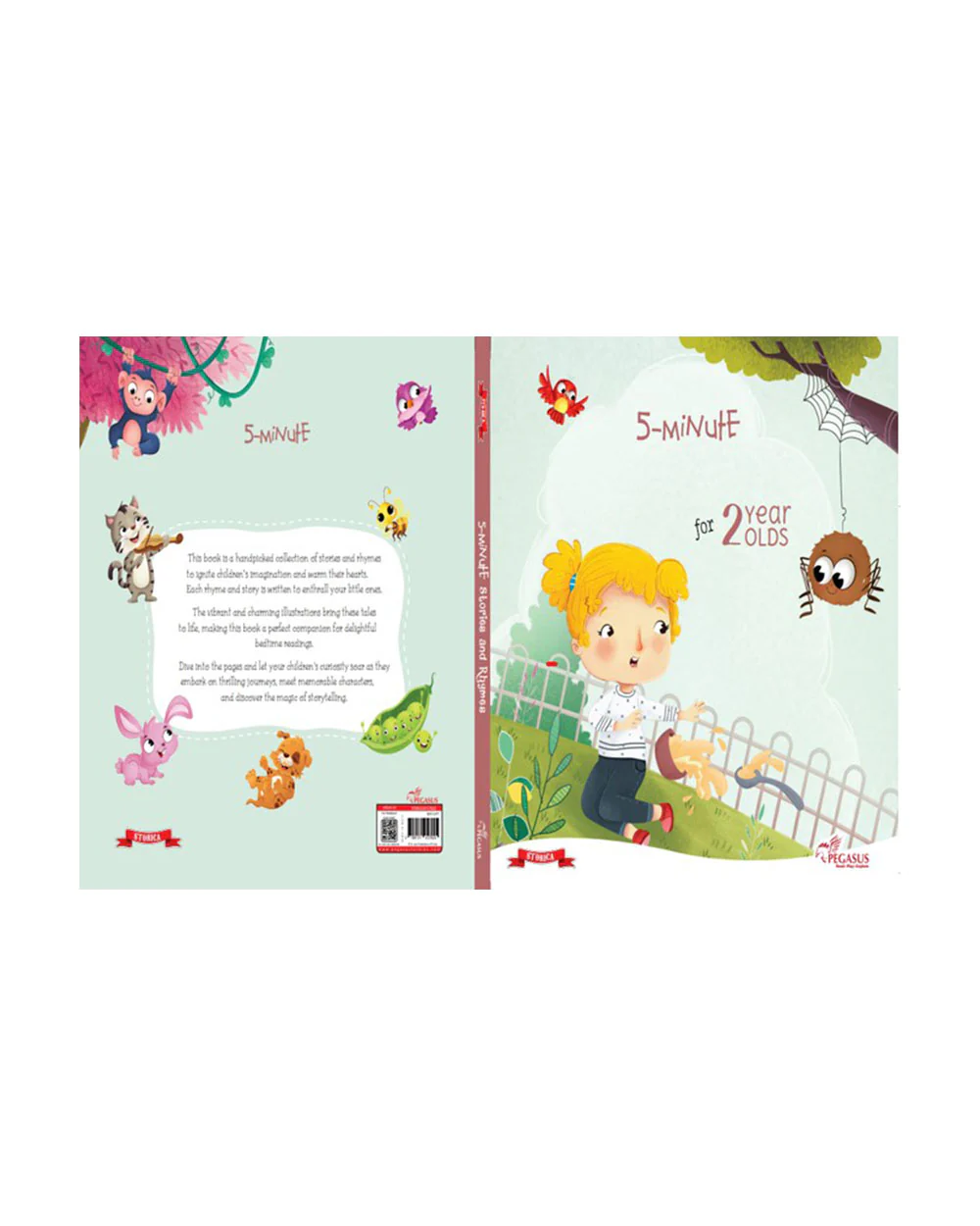 Pegasus Stories And Rhymes-5 Minute Story Book-72 Pages of Illustrated Moral Tales-Learning & Educational Toys-24M+ - Image 2