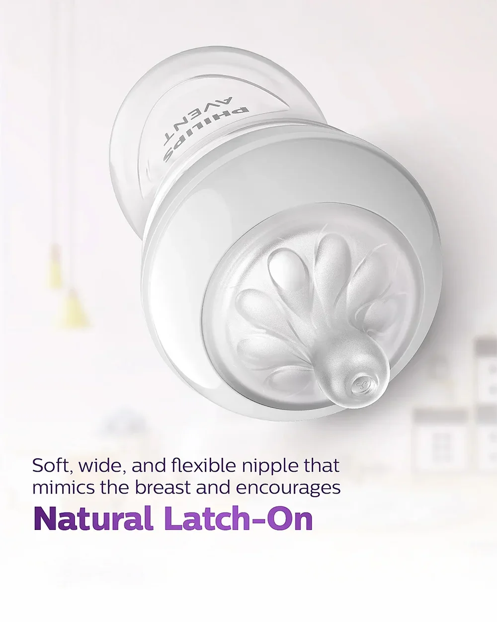 Philips Avent Natural Response Feeding Bottle-Anti Colic-125 ml-With Flow 2 Nipple-Pack of 2-Transparent-0M+ - Image 7