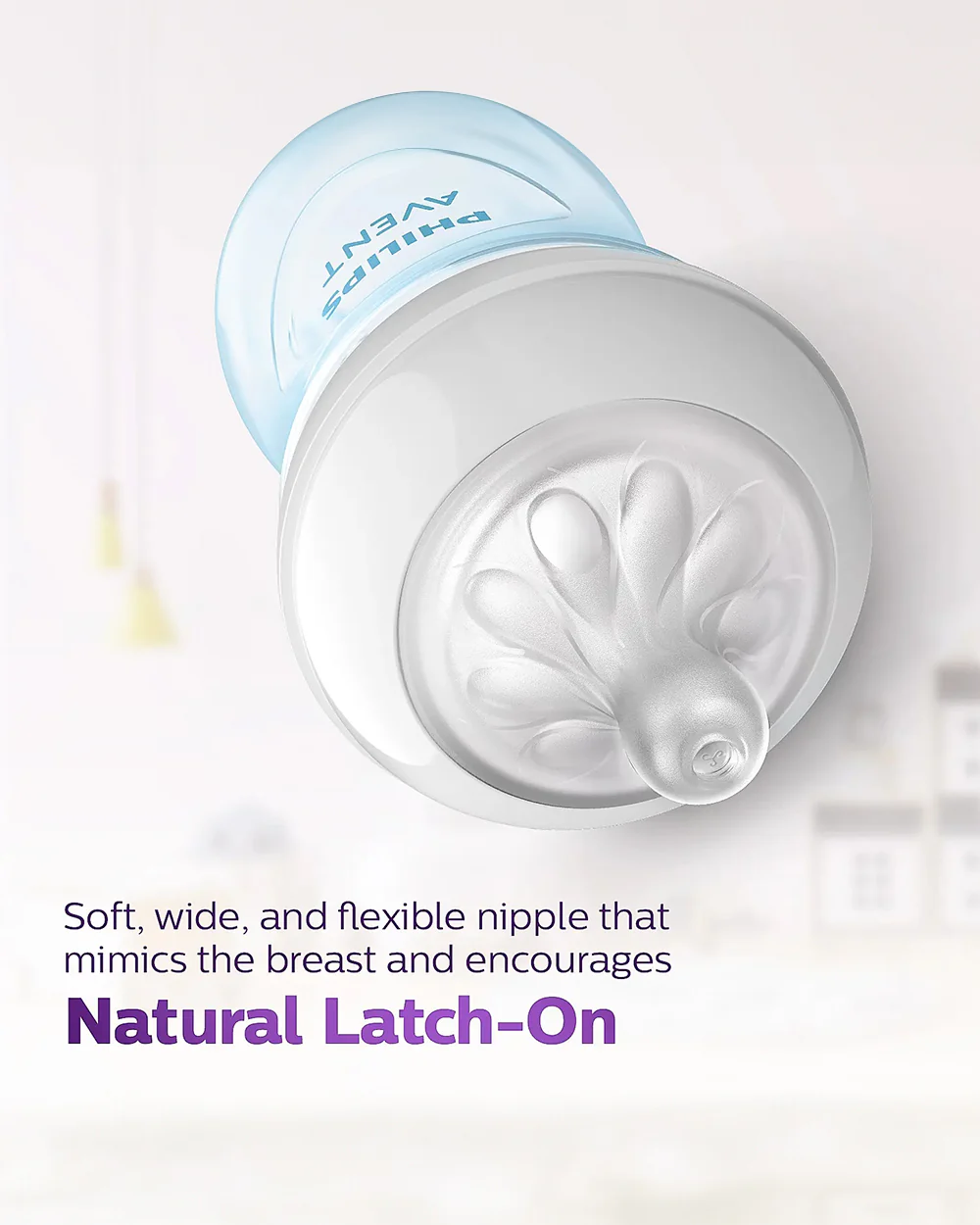 Philips Avent Natural Response Feeding Bottle-Anti Colic-260 ml-With Flow 3 Nipple-Blue-1M+ - Image 7