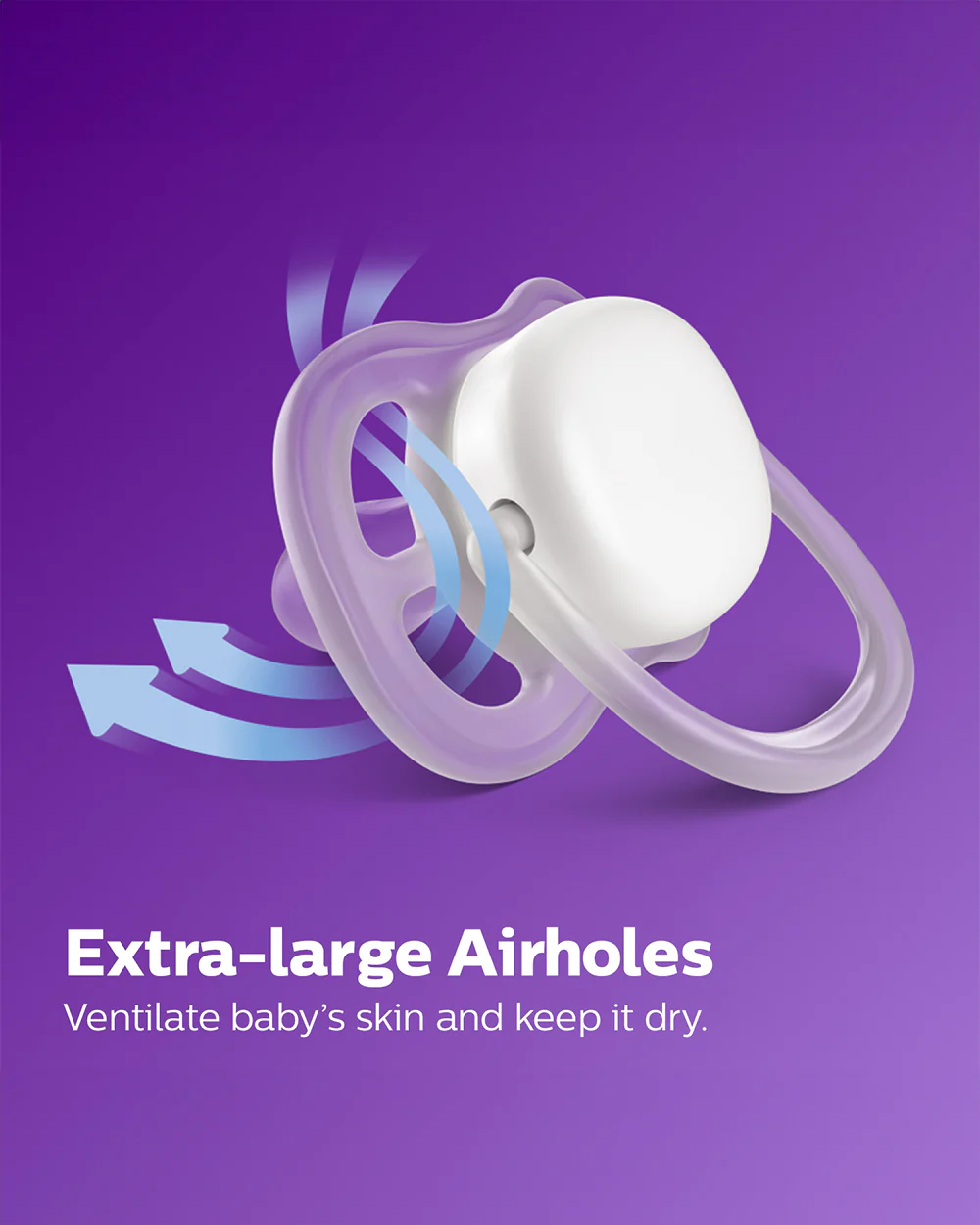 Philips Avent Ultra Air Soother-With Airholes Ventilate Baby's Skin-Orthodontic-Promotes Natural Oral Development-Sterilizing Case Included-Green & Blue-0 to 6M-Pack of 2-Pacifier - Image 3