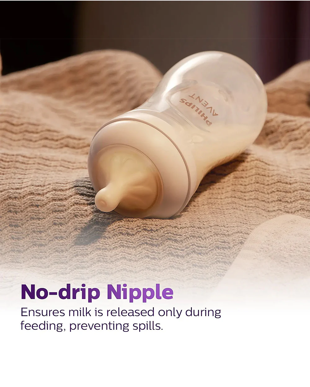 Philips Natural Response Feeding Bottle Nipple-Flow 2 (0M+)-Pack of 2-Feeding Bottle Teat - Image 5
