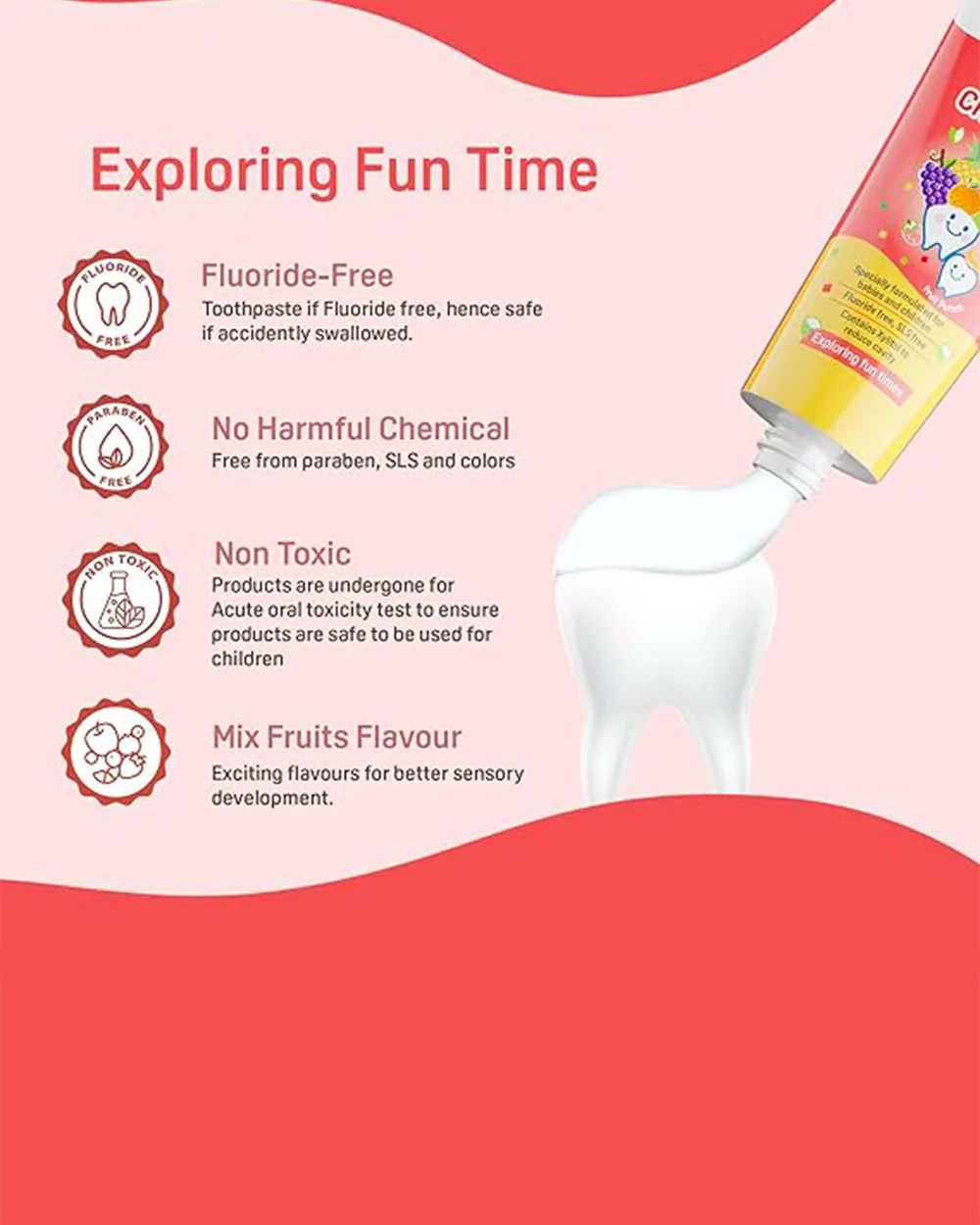 Pigeon Baby Toothpaste Fruit Punch Flavour - Image 3